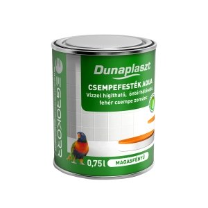 DUNAPLASZT CSEMPEFESTÉK AQUA FEHÉR MAGASFÉNYŰ 0,75 L